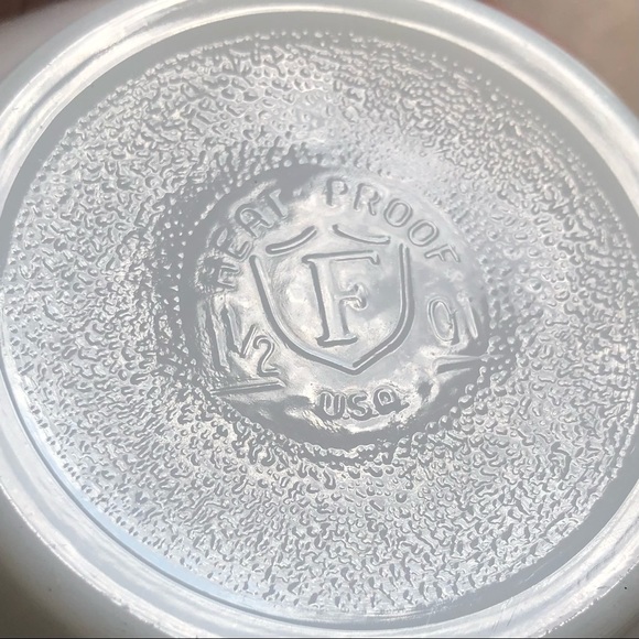 Vintage Federal Glass Mixing Bowl Milk Glass Mod Retro - Picture 6 of 6